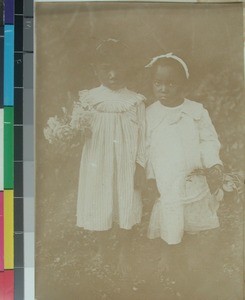 Two Malagasy girls, Mangarivotra, Ambohipiantrana, Antsirabe, Madagascar, 1917-11-22