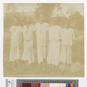 Five boys, Blantyre, Malawi, ca.1910