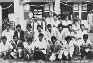 BNELC, Bangladesh. Confirmation class at CLTS, the Boy's Hostel, Rajshahi, December 1982
