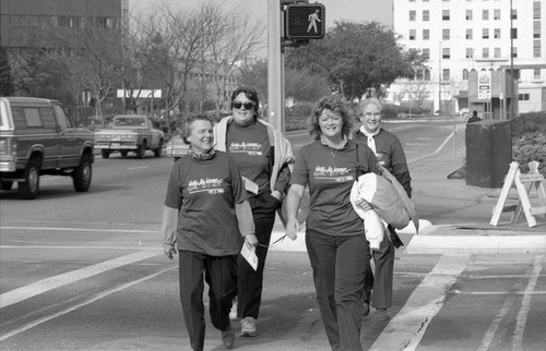 Women participating in the 1986 y-Walk
