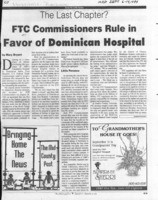 The Last Chapter? FTC Commissioners Rule in Favor of Dominican Hospital