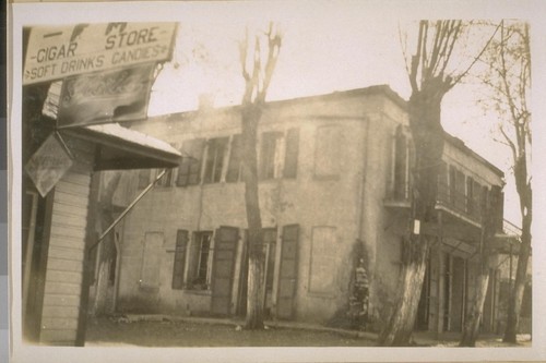 The old stone hotel built in 1856 on the Main Street of Murpy's Camp, Calaveras Co. Jany. 24/29