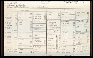 WPA household census for 420 W 98TH STREET, Los Angeles County