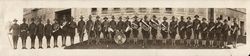 Group photograph of Company "E" Regimental Band of the California National Guard of Santa Rosa, California, about 1915