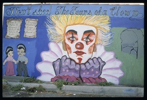 Don't shed the tears of a clown, Highland Park, Los Angeles, 1990