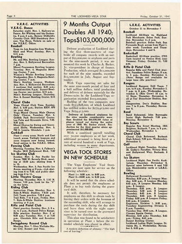 Lockheed-Vega Star newsletter, 1941