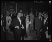 William Holden and Brenda Marshall, Academy Awards, Los Angeles, 1954