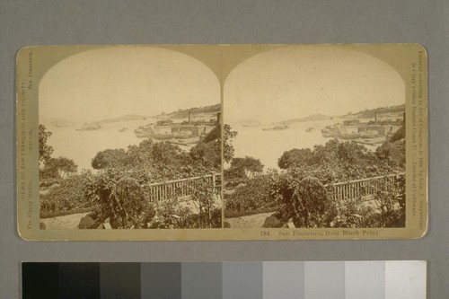 San Francisco, from Black Point. Views of San Francisco and Vicinity. [California.] 1869