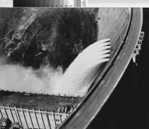 Old dam spilling, November 2, 1970