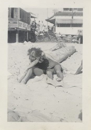 Barbara Merrell, Virginia Horner at Cowell Beach
