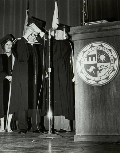 Andrés Segovia honored by California State University, Northridge, 1983