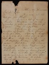 Letter to M. L. Vorhies from Albion, N.Y. regarding Methodist church