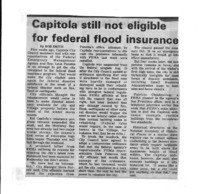 Capitola still not eligible for federal flood insurance
