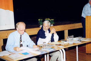 General secretary Jørgen Nørgaard Pedersen and chairman Thorkild Schousboe Laursen