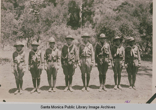 Boy Scouts at Institute Camp in Temescal Canyon