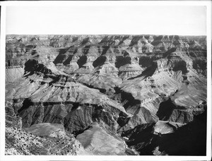 Panorama from Hotel Point west of Bright Angel Trail, looking northeast, Grand Canyon, 1900-1930