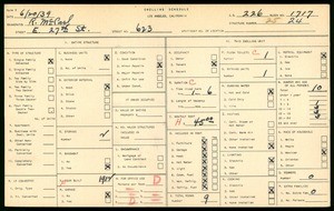 WPA household census for 623 EAST 27TH STREET, Los Angeles