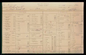 WPA household census for 502 W 1ST STREET, Los Angeles