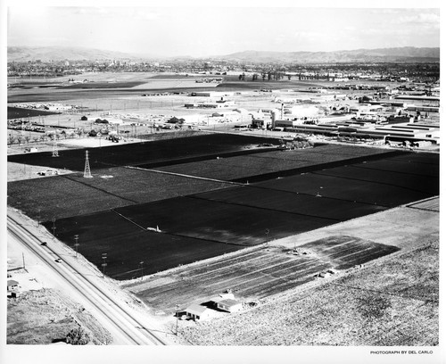 Aerial View of the Santa Clara Fiberglas Company and Adjacent Fields