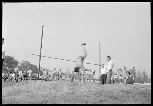 Track meet, Polytechnic Elementary School, 1030 East California, Pasadena. May 7, 1939