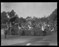 "May Basket" float in the Tournament of Roses Parade, Pasadena, 1930