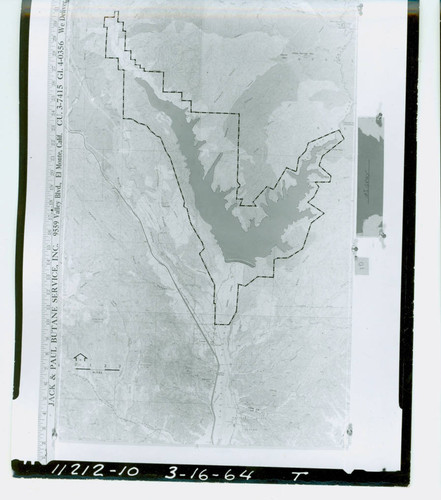 Image of a map of Castaic Lake