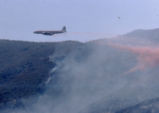 Borate bomber over Mount Baldy fire