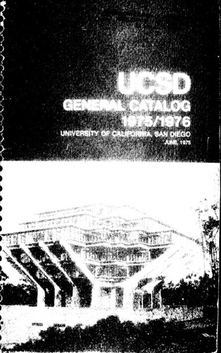UC San Diego General Catalog, 1975-1976