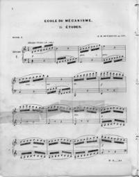 École du mécanisme : 15 études, book I : op. 120 / J. B. Duvernoy