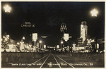 "Santa Claus Lane" at night, Hollywood Blvd. Hollywood, Cal. # 39
