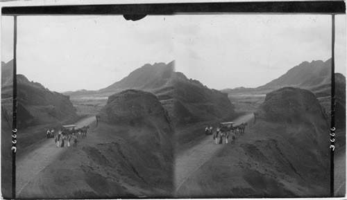 Windy Pass, where carriages are frequently overturned by sudden rush of wind, Hawaiian Islands