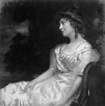 Young woman posed in a formal portrait