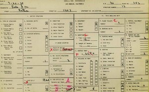 WPA household census for 1407 PORTIA, Los Angeles