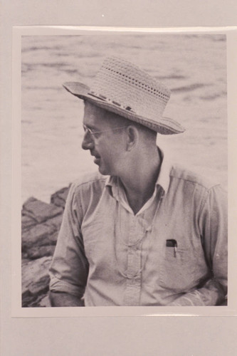 John Riffey, Custodian of Grand Canyon National Monument. At Separation Canyon near end of his run of 1953, June from Bright Angel Creek to Boulder City
