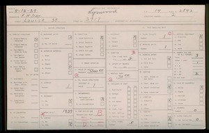WPA household census for 3917 LOUISE, Los Angeles County