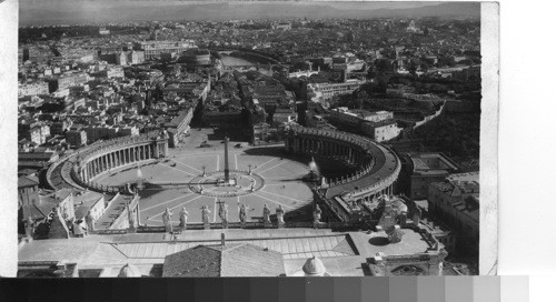 Panorama of rome from the balcony of St. Peter's