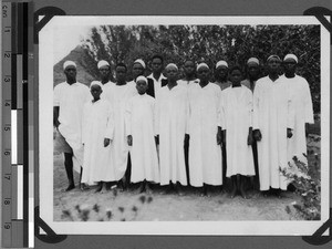 Teacher Aroni and seminarists, Unyamwezi, Tanzania