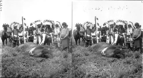 Geranimo, The Famous Apache Chief, Skinning the Buffalo After the Hunt, Oklahoma