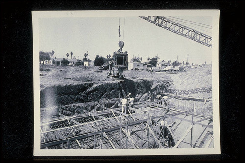 Construction of the Santa Monica Municipal Pool, August 11, 1950