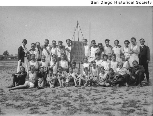 Members of the East San Diego Track and Field Team