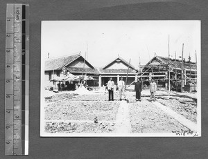 Hospital construction, Chengdu, Sichuan, China, ca.1939