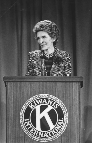 Nancy Reagan honored by Kiwanis, Rotary Club