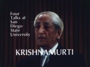 J. Krishnamurti - San Diego State University Talk 2