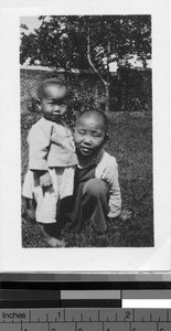 Two orphans, Loting, China, ca. 1930