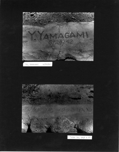 Cemetery gravestones, "Manzanar, a photograph essay: Manzanar today"