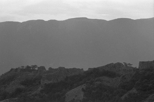 Soil erosion and a mountain range, Bucaramanga, Colombia, 1975