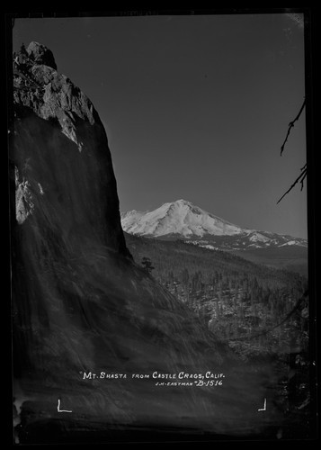 "Mt. Shasta from Castle Crags, Calif