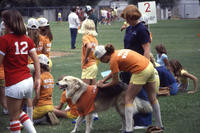 1977 - Girls and Dog at a Soccer Game