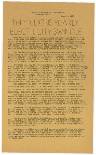 $14 millions yearly electricity swindle