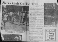 Sierra club on the trail